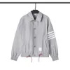 Mens Jackets TB Browin New Autumn Winter Jacket Stormsuit 작업복 남성 매일 4 개의 바 스트라이프 코트