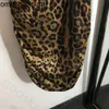 Nuevo 24ss vestido sexy con estampado de leopardo para mujer vestido elástico delgado vestido sin mangas de diseñador vestido de cintura para mujer paquete vestido para mujer