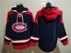 Felpa con cappuccio Montreal''canadiens'' 11 Gallagher 31 Price 6 Weber 9 Richard 22 Caufield 20 Slafkovsky 67 Pacioretty Maglie da hockey personalizzate Uomo Donna Gioventù