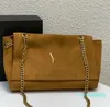 Designer -2024 Mulheres Ombro Crossbody Bag Bolsa Bolsa Corrente de Bronze