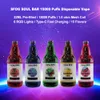 SFOG New Original Puff 15000 Одноразовый вейп -бар 15000 Puff 15k Puff Vaper 22ml Предварительно заполненные устройства Pod Vapes 5% 2% 15 вкуса E Сигарета 6 RGB Lights Big Vapor Pen