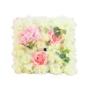 Kwiaty dekoracyjne sztuczna ściana kwiatowa elegancka róży panel na ślub sesja nowocześnie