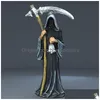 Decorative Objects & Figurines Decorative Objects Figurines Halloween Various Dark Death Ghost Resin Crafts Horror Skl Reaper Vintage Dhedh