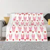 Pink Roller Rabbit Blanket Cute Animal Multi Functional Warmth Throwing Blanket For Home Sofa Bed Throwing 240307