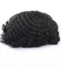 Fast Afro curl Toupee for black men cheap toupee remy hair piece full pu toupee for Black Men7677641