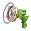 Giochi con la sabbia Divertimento in acqua Macchina per bolle elettrica per bambini Dinosauro gigante portatile Soffiatore per bolle Pistola per bolle Pistola per bolle di sapone Creatore di bolle di sapone Regalo di compleanno per bambini