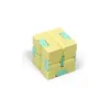 Dekompression Toy Infinity Cube Candy Color Fidget Puzzle Anti Decompression Toy Finger Hand Spinners Fun Toys for ADT Kids ADHD Relie Dhqkz