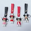 Anime Cartoon Hoodies PVC Animation Designer Keychains Doll Charm Key Ring Pendant Dolls Väskor Bil Ornament Birthday Present