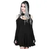 Dress Gothic Hoodie Dress Sexy Goth Spring Long Sleeve Dress Hooded Low Cut Sexy Pleated Hollow Off Shoulder Dresses Streetwear 5XL