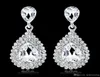 Boucles d'oreilles en cristaux brillants et strass, longues boucles d'oreilles pendantes pour femmes, bijoux de mariée, cadeau de mariage pour demoiselles d'honneur BW0091531190