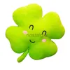 Zwierzęta nowe rośliny zabawka Four Leaf Clover Pluszowa poduszka miękka lalka nadziewana kwiat poduszka na poduszkę dziewczynę dar urodzinowy HKD230706 240307