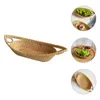 Zestawy naczyń obiadowych Rattan Twinne owocowe koszyk chleb serwowy Dekoracyjne przechowywanie przekąsek