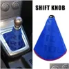 Inne akcesoria wewnętrzne Nowe Bartoo-JDM Style panna młoda Recaro Hiper Fabric Shift Knob But Er Shifter Obroże Między akcesoria DHMSW