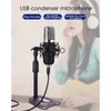 Microphones USB Microphone PC avec support de prévention des éruptions pour jeux, enregistrement, podcasting, diffusion en direct