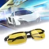 Lunettes de soleil hommes lunettes de vision nocturne pour la conduite monture PC jaune en plein air à manipuler à Gafas anti-éblouissement