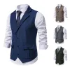 Vests 2023 New Men's Vest Suit Vest Single breasted Designer Brand Sleeveless Formal Coat Top Adult Vest Coat