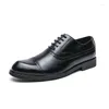 Casual Schuhe Luxus Business Leder Männer Atmungsaktive Gummi Formale Kleid Männlichen Büro Oxford Hochzeit Wohnungen Schuhe Mokassin Homme