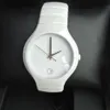 Nouvelle mode homme montre mouvement à quartz montre pour homme montre-bracelet noir blanc montres rd292182