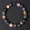 Bracelet de perles mates pour hommes et femmes, fil de 10mm, tendance, fait à la main, rond porte-bonheur, pierre naturelle, bijoux minéraux, cadeaux, vente en gros