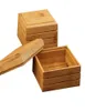 Caja de jabonera de bambú Natural soporte de bandeja de jabón de bambú rejilla para guardar jabón plato caja contenedor para baño baño de ducha fast sea 4323208