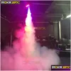 Machine à brouillardBubble Machine Nouveau 24X3W RVB LED Fog Hine DMX Pulvérisation verticale fumée 1500W Effet de scène Fogger pour Party Club Halloween D Dhgrq