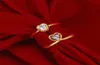 Wedding Rings Ring Fashion Jewelry2021 European And American Retro Net Red Style Inlaid Zircon Opening Adjustable Accesories For W2982691