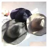 Parti Şapkaları Cadılar Bayramı Cadı Şapkası Brimmed Koyun Yün Dokuma Kadınsı Moda İpucu Çeşitli T08 Damla Teslimat Ev Bahçesi Festival Partisi DHSCV