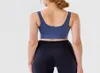 L006 Yoga Bra V halsringning Högelastiska tank tops naken känsla underkläder som är informad tillbaka sexig väst med avtagbara koppar fitness chockp8985852