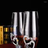 Şarap Gözlükleri Şampanya Cam Flütleri Düğün Hediyeleri için Mükemmel 1Pieces Lüks Kristal Tost ve