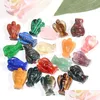 Stone 20Mm Custom Carved Little Decoration Angel Statue Stone Natural Quartz Crystal Crafts Guardian Figurines Statues Drop Delivery Dhsbm