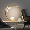 テーブルランプシンプルモダンベッドルームベッドサイドクリスタルランプウォームロマンチックな蝶デザイナールームノルディック装飾