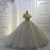 Городские сексуальные платья 2022 Великолепное бальное платье Свадебные платья 3D Цветочные аппликации с блестками и бисером с скользящим шлейфом Свадебное платье на заказ B0623x02 Q240307