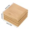 Natural Bamboo Dish Box Bamboos Soaps Tray Holder Storage Soap Rack Plate Boxs Container For Bath Shower Bathroom