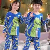 Verão crianças pijamas menina define criança pijamas menino dos desenhos animados homewear pijamas conjunto menino roupas criança pijama 240304