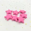 10 pçs silicone estrela contas diy bebê mordedor chupeta manequim montessori dentição sensorial jóias brinquedo mascar contas 240307