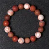 Bracelet de perles mates pour hommes et femmes, fil de 10mm, tendance, fait à la main, rond porte-bonheur, pierre naturelle, bijoux minéraux, cadeaux, vente en gros