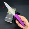 Couteau technologique Purple Micro Bounty Hunter D2 Matériau de la lame Aviation aluminium Hnadle Camping outil de plein air Divertissement Objets de collection Cadeau UT85