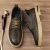 Casual Shoes Mens Lace Up Oxfords Fashion Trends Brand Top Quality 2024 Comfortable Outdoor Non-slip Leather Sneakers