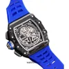Тенденция серии мельницы RM11-04 Watch 2824 Автоматическая Richa Mechanical Carbon Fiber Tape Mens Watch High Caffice
