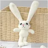 Niedliche Kaninchen-Spielzeugtasche, hängende Puppe, Kinder, Cartoon-Spielzeug, Geschenke, Kuscheltiere, Plüsch, Dhbrk 240307