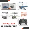 Hélicoptère Rc 3.5Ch 2.5Ch Avion télécommandé 2.4G Planant Évitement d'Obstacle Avion Électrique Avion Jouets Volants pour Garçons 240227