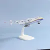 1 st 1 400 20cm legering AN-225 Aircraft Model Toy 8Inch Ukraine målade Mriya Transporter Display Model Plane for Collection 240223