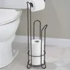 Stalowa podłoga ze stali nierdzewnej Stojąca papierowy Rolot Ręcznik Organizator stojak na toaletę Łazienka Sprzęt pionowy BASK 240304