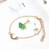 Bracelet pendentif personnalisé étoile lune, nouveau Style, chaîne de perles grises, ensemble artisanal de Six Bracelets