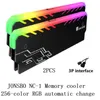 Computerkoeling 2 STKS JONSBO NC-1 Geheugenkoeling Vest Koellichaam Behuizing RGB LED 256 Zelfverlichtende Effect Aluminium Radiator Voor Desktop