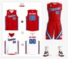 Günstige Jugend-College-doppelseitige Basketball-Trikots 2020Männer Kinder atmungsaktive individuelle Basketball-Uniformen Hemden-Set groß weiß schwarz4963249