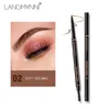 Langmanni Eyebrow Enhancers Makeup Skinny Brow Pencil Gold With Brush 4 Color Ebony/Medium/Soft /Dark/Chocolate Drop Delivery Health Beauty Eye Dhrjj