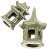 Tuindecoraties 2 stuks miniatuur paviljoen standbeeld decor mini beeldje Chinese stijl sculptuur