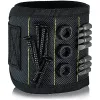 Mens Wristband Tools Holder Pouch Bag Belts with Strong Magnets Magnetic for Holding Screws,Nails,Drilling Bits