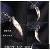 Pendant Necklaces Fashion Wolf Tooth Necklace For Men Long Chain Vintage Jewelry Gift Drop Delivery Jewelry Necklaces Pendants Dhrce